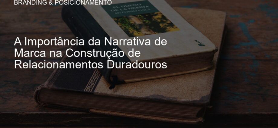 Conceito de narrativa de marca