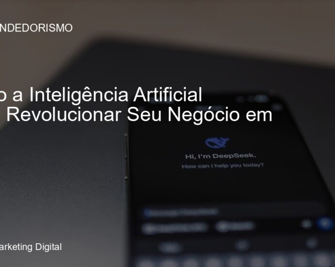 Representação visual da integração da Inteligência Artificial nos negócios