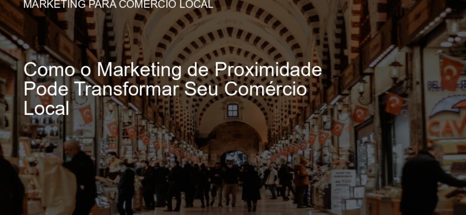 Interação entre comércio local e clientes