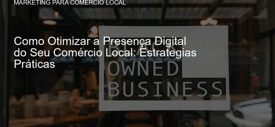 Estratégias para comércio local
