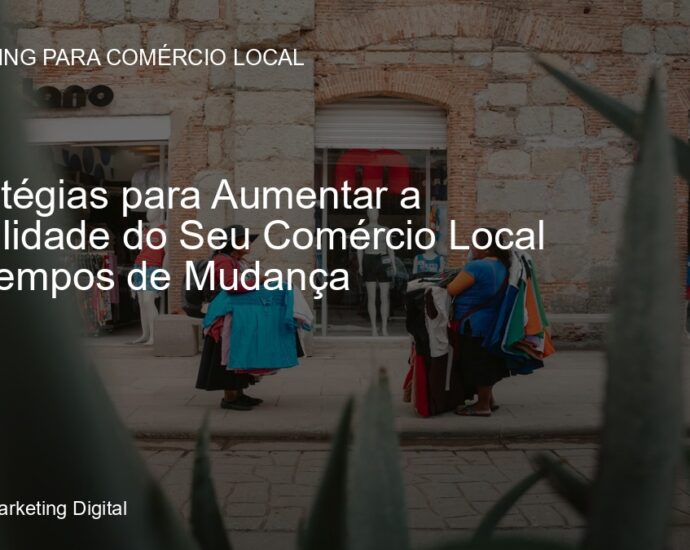Comercio local movimentado