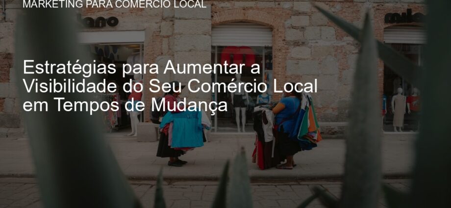 Comercio local movimentado