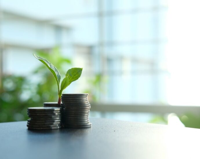 Empreendedor analisando dados para um negócio sustentável